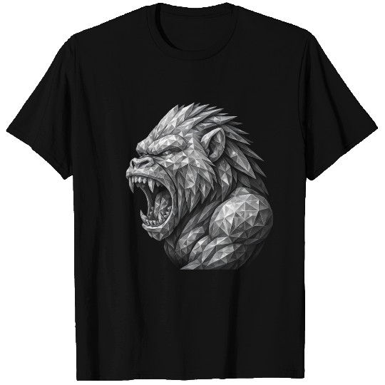 Fierce Geometric angry monkey T Shirts
