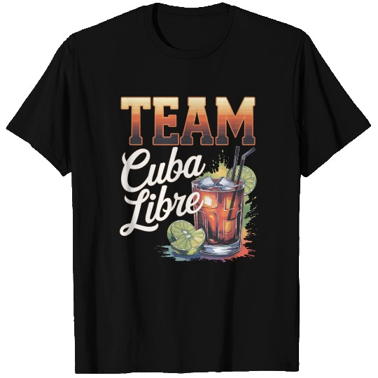 Cocktail Bartender Team Cuba Libre T Shirts