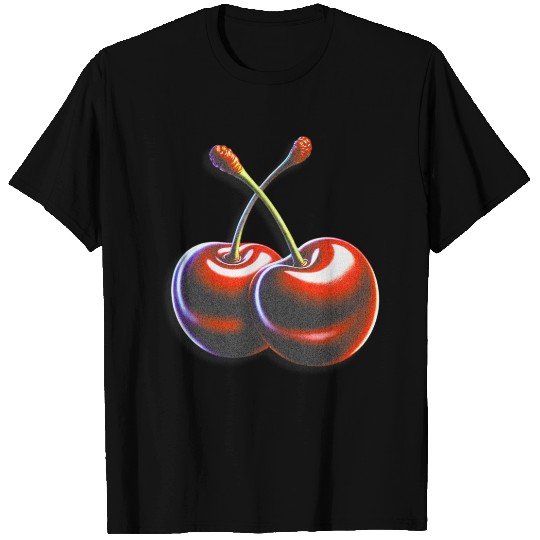 Retro Pop Cherries – Vibrant Vintage Fruit Art T Shirts