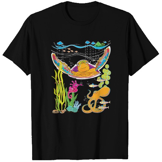 Cute Hawksbill Sea Turtle T Shirts