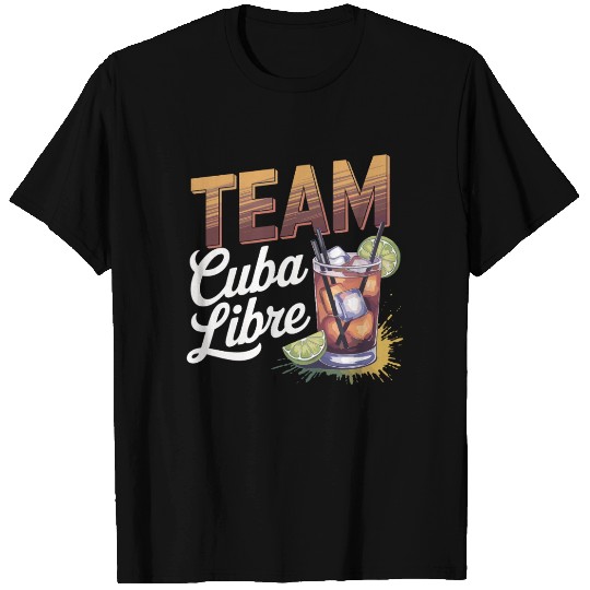 Cocktail Bartender Team Cuba Libre T Shirts
