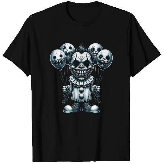 Balloon Horror Clown – Creepy Carnival Nightmare T Shirts