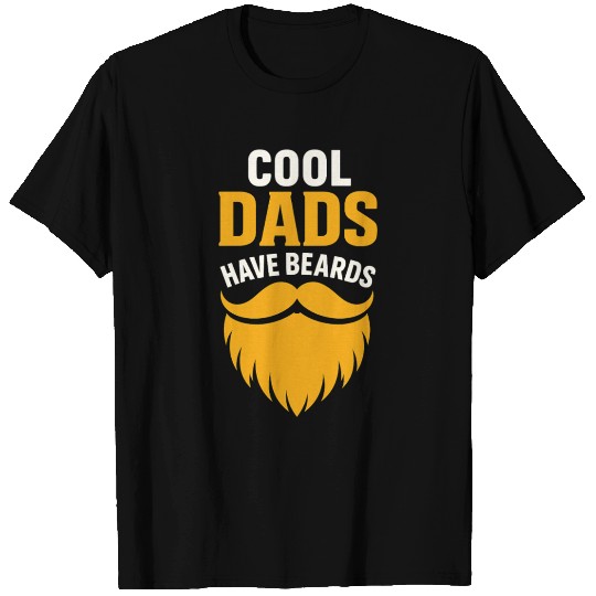 Cool Bearded Dad Design with Funny Fatherhood Mess T Shirts