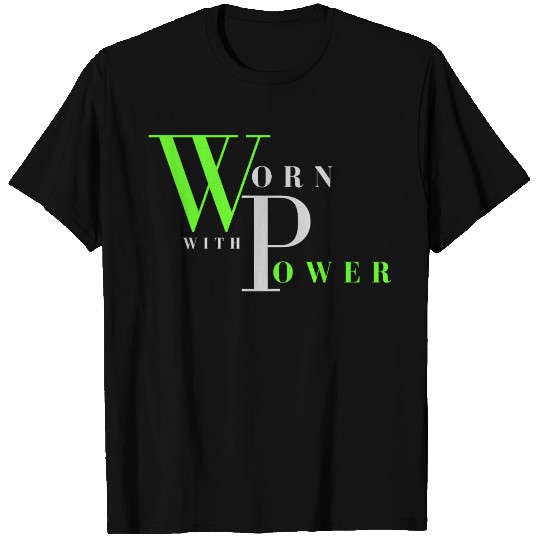 Worn With Power Lime&Gray T Shirts