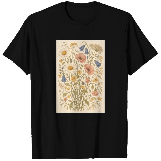 Summer Wild Flowers T Shirts