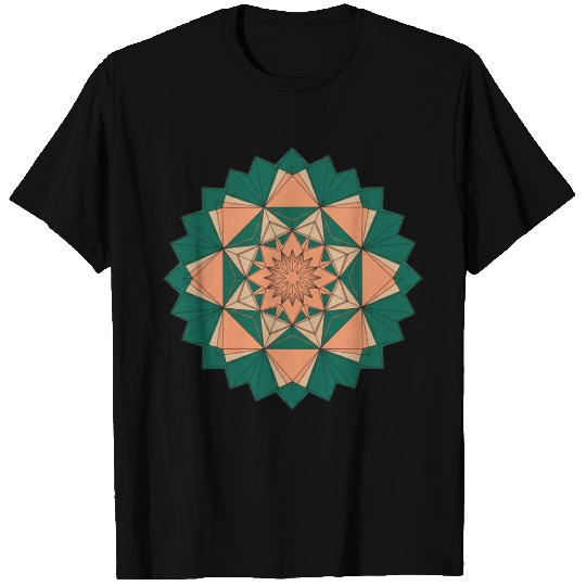Abstract Starburst Mandala T Shirts