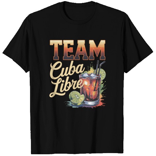 Cocktail Bartender Team Cuba Libre T Shirts