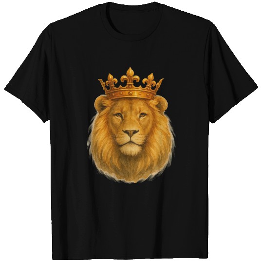 Crowned Majesty The Lion’s Royal Presence T Shirts