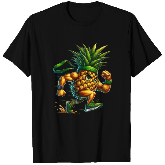 Pineapple Power Runner – Full Sprint Energy Burst T Shirts