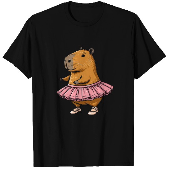 Capybara Ballerina T Shirts