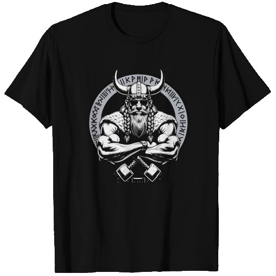 Viking Warrior Man Odin Thor Norman Walhalla T Shirts