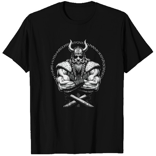Viking Warrior Man Odin Thor Norman Walhalla T Shirts
