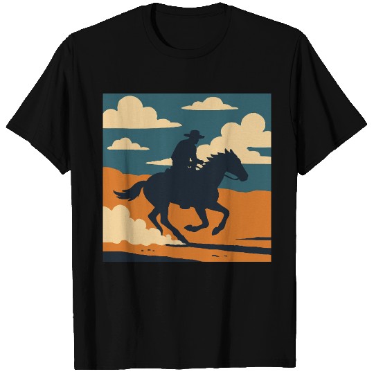 Wild West Cowboy Ride T Shirts