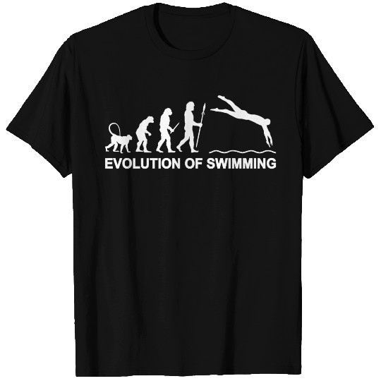 Swimming Evolution T Shirts