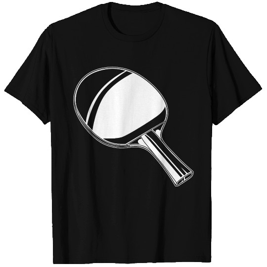 Table Tennis Paddle Drawing T Shirts