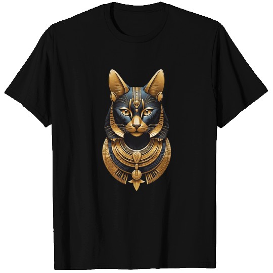 Ancient Egyptian Cat Pendant Design T Shirts