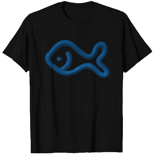 Fish embroidered T Shirts