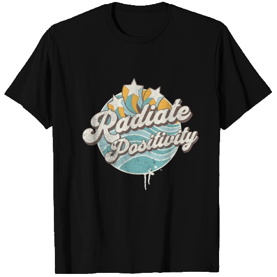 Radiate Positivity Retro Starburst Design T Shirts