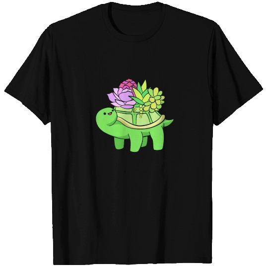 Succulent Plant Lover Turtle T Shirts