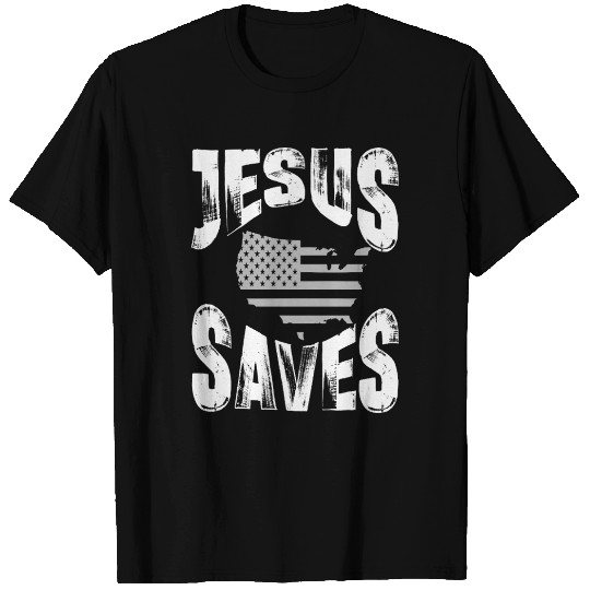 jesus saves usa T Shirts