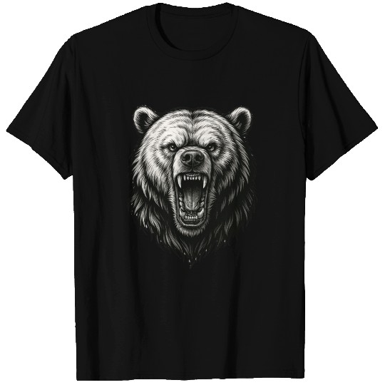 Fierce Roaring Bear Head T Shirts – Bold Wilderness