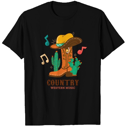 COUNTRY WESTERN MUSIC T Shirts