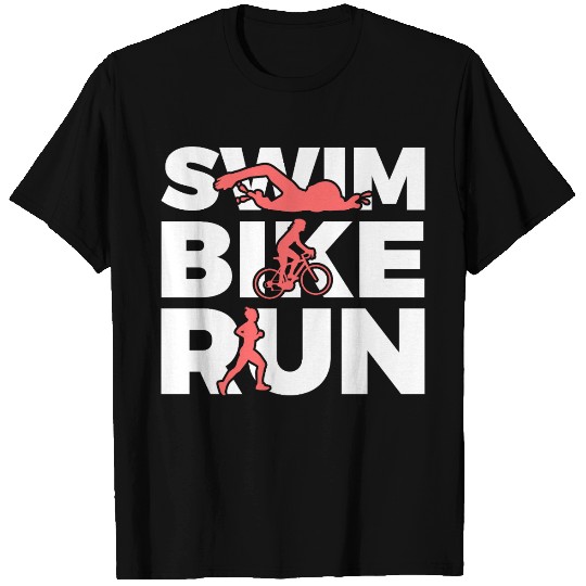Swim Bike Run Repeat T Shirts