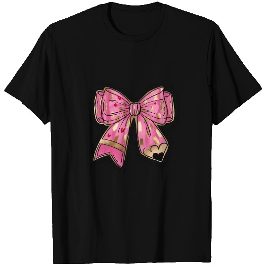Teacher Valentine Heart Pencil T Shirts