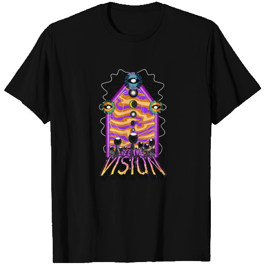 SEE THE VISION: PSYCHEDELIC PINK/YELLOW T Shirts