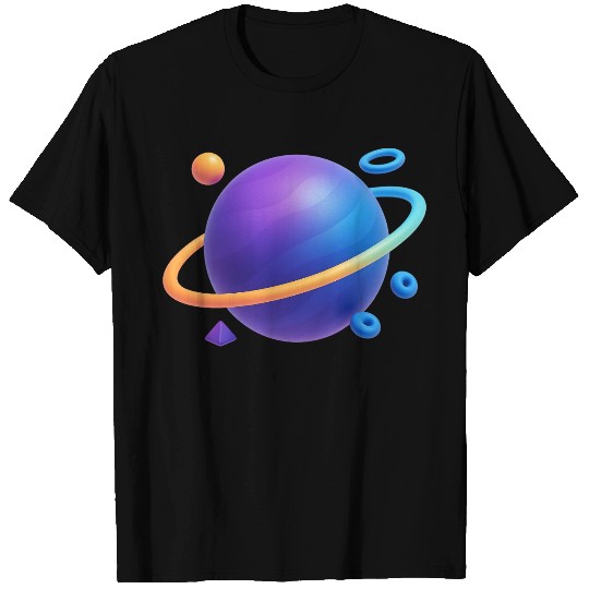 Modern Abstract Space Art T Shirts
