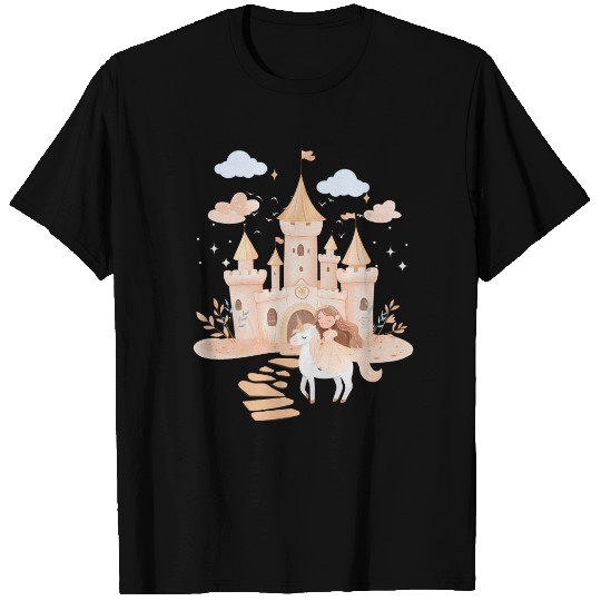 Royal Fantasy Art T Shirts – Princess & Unicorn Palace