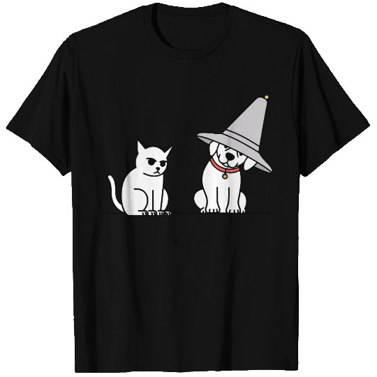Grumpy Cat and Wizard Dog T Shirts