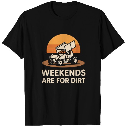 Sprint Car Racing Dirt Track Speed Oval Race T Shirts