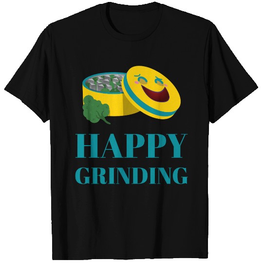 Cheerful Smiling Pills and Broccoli Design T Shirts