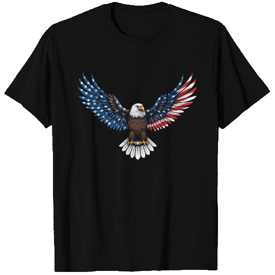 us flag colored eagle T Shirts
