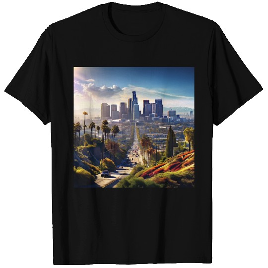 los angeles city. T Shirts