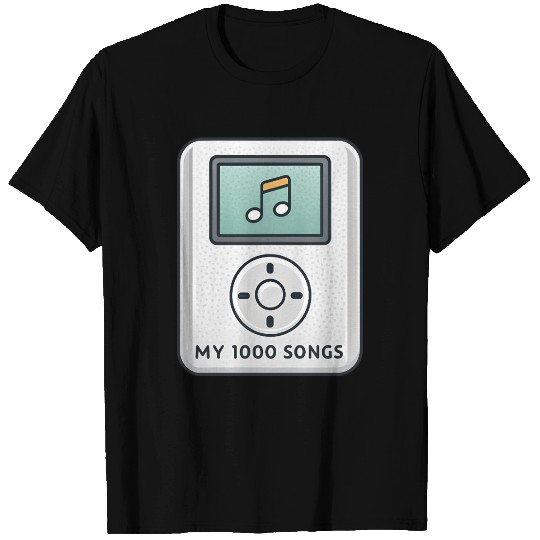 My 1000 Songs MP3 Player Retro 2000s Y2K T Shirts