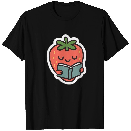 Bookish Strawberry T Shirts