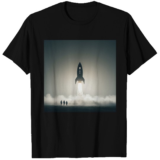 Ethereal Misty Forest Scene T Shirts