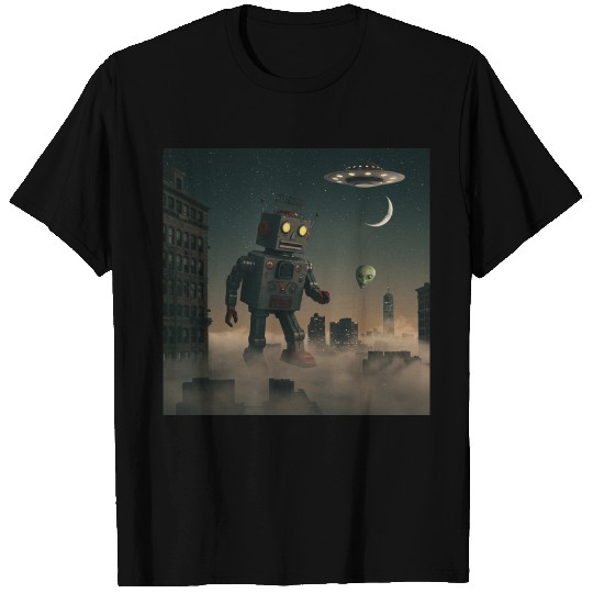 Futuristic Robot Patrol T Shirts