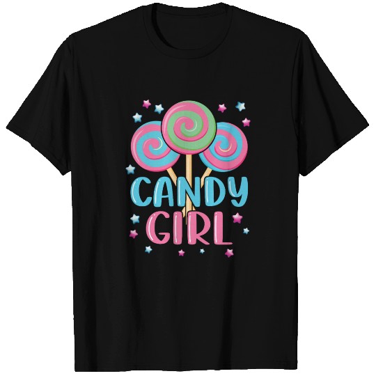 Cute Lollipop Candy Girl Design 01 T Shirts