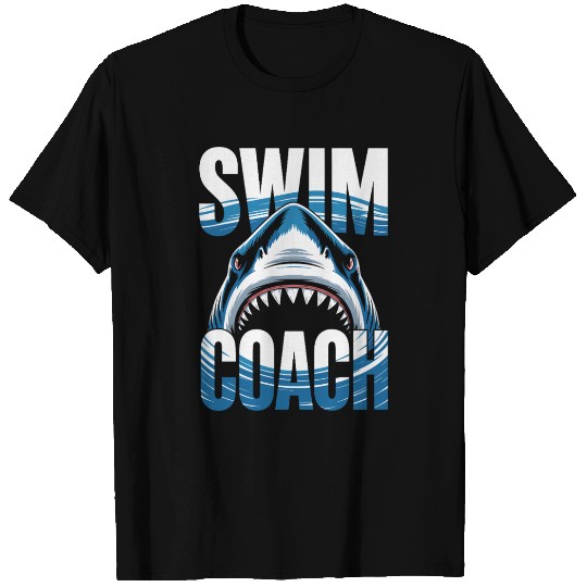 Swim Coach Shark T Shirts