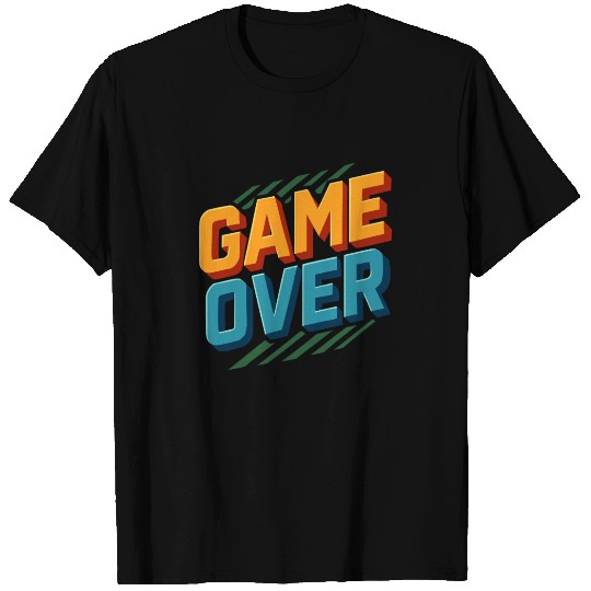 Game Over – Retro Pixel Gamer Style T Shirts