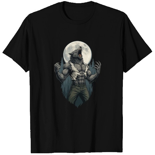 Howl of the Alpha – Werewolf Under the Moon T Shirts