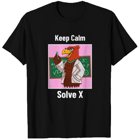 Keep Calm Solve X Algebra Teacher T Shirts