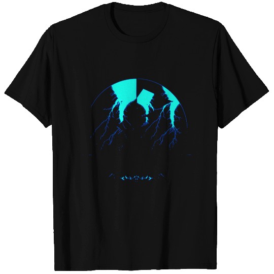 Royal Blue Lightning shadow T Shirts