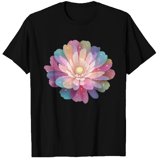Ethereal Lotus Bloom Digital Art T Shirts