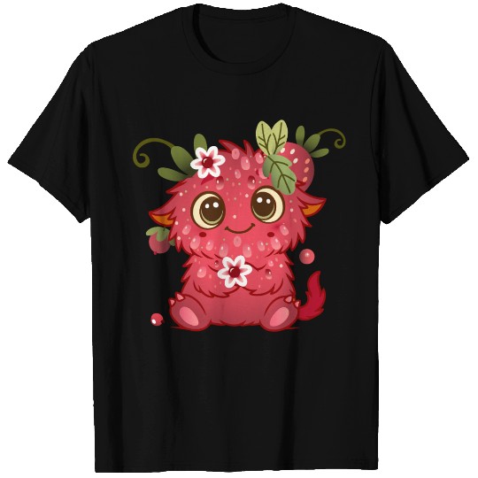 Cute Monster in Raspberry Design T Shirts