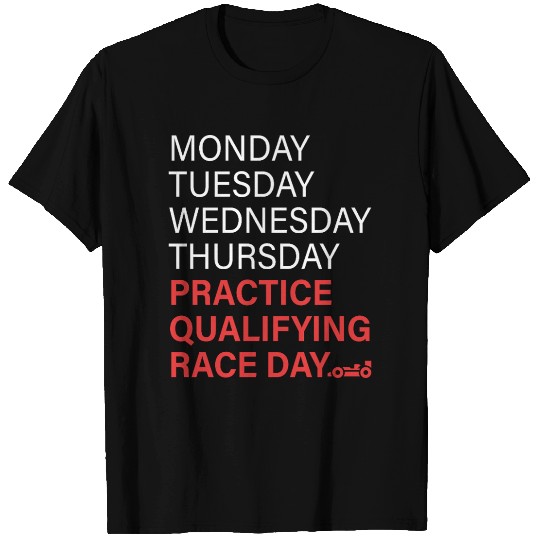 monday tuesday wednesday thursday practice qual T Shirts