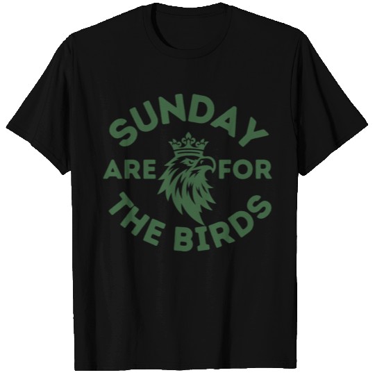 Sunday Birds Crown Emblem Design T Shirts